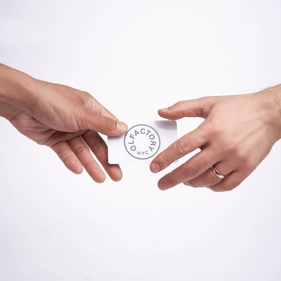 A minimalist desk with a lamp, plant, laptop, notebooks, and coffee beans.