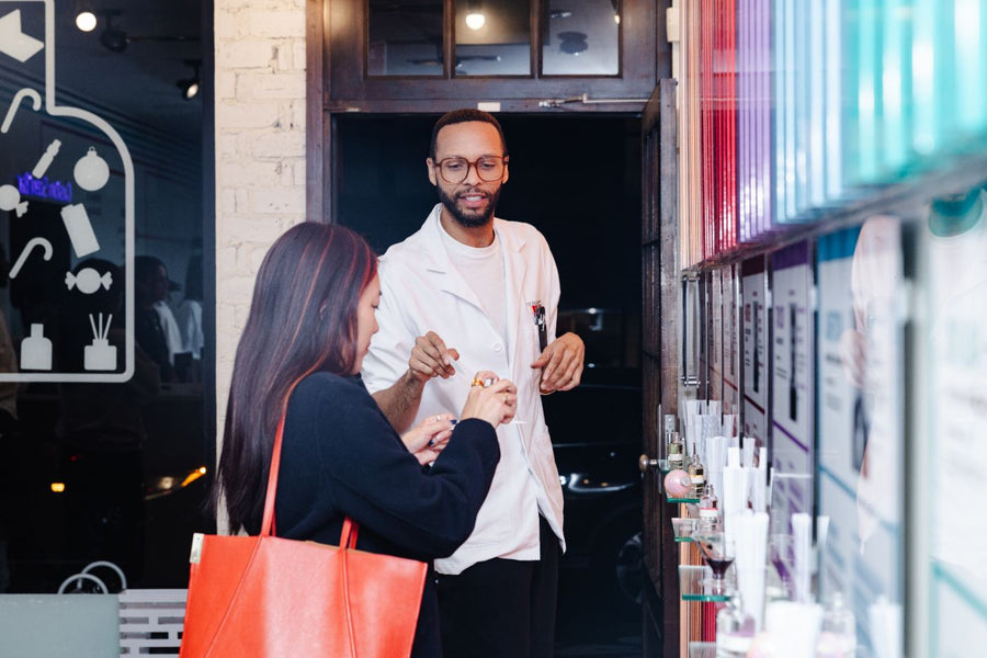 Guests enjoying an Olfactory brand event
