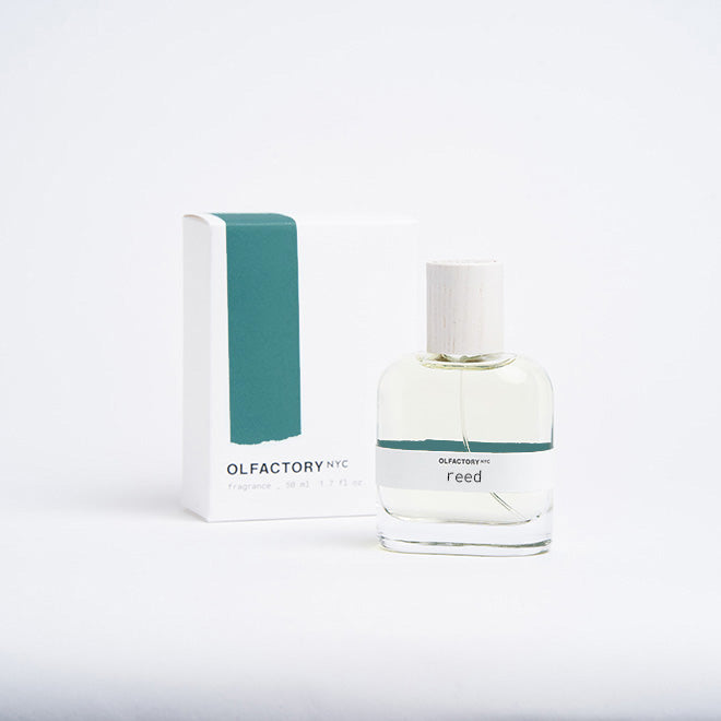 A minimalist desk with a lamp, plant, laptop, notebooks, and coffee beans.